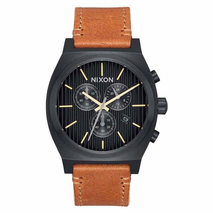Accessoires homme Montres Nixon Time Teller Chrono Leather