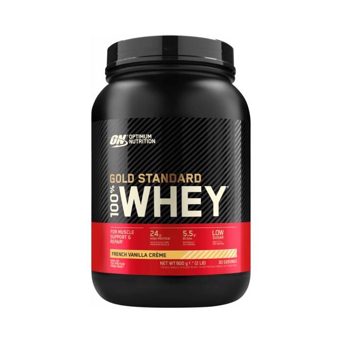 OPTIMUM NUTRITION Pot 100% Whey Gold Standard Vanille Française - 908 gr