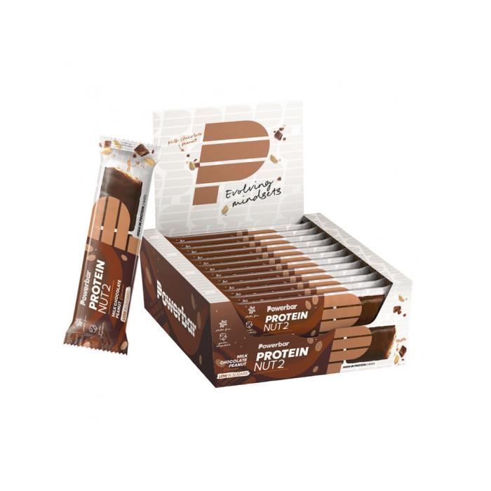 Boîte de protein nut2 (12x45g)| Barres protéinées|Chocolate Peanut Butter Chocolate Peanut Butter