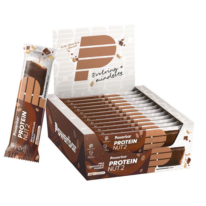 Boîte de protein nut2 (12x45g)| Barres protéinées|Chocolate Peanut Butter Chocolate Peanut Butter
