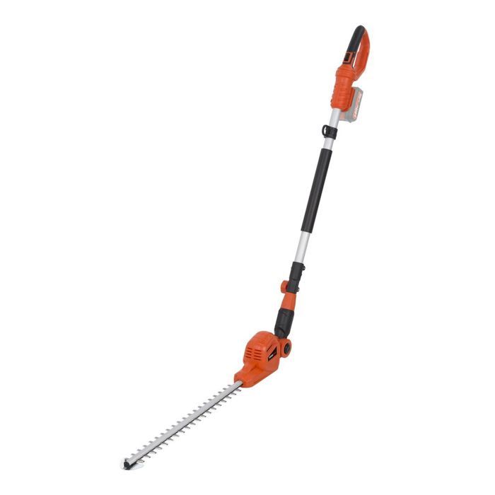 Powerpeak POWDPG7538, Taille-haie sur batterie, 60 cm, Double-lame, 1400 tr-min, 51 cm, 78,5 dB