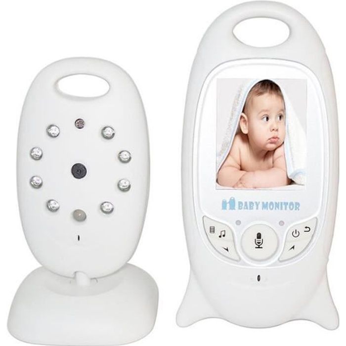 Baby Phone vidéo Sans fil Multifonctions 2,0 LCD couleur vidéo sans fil bébé surveiller + 8 Lullabies