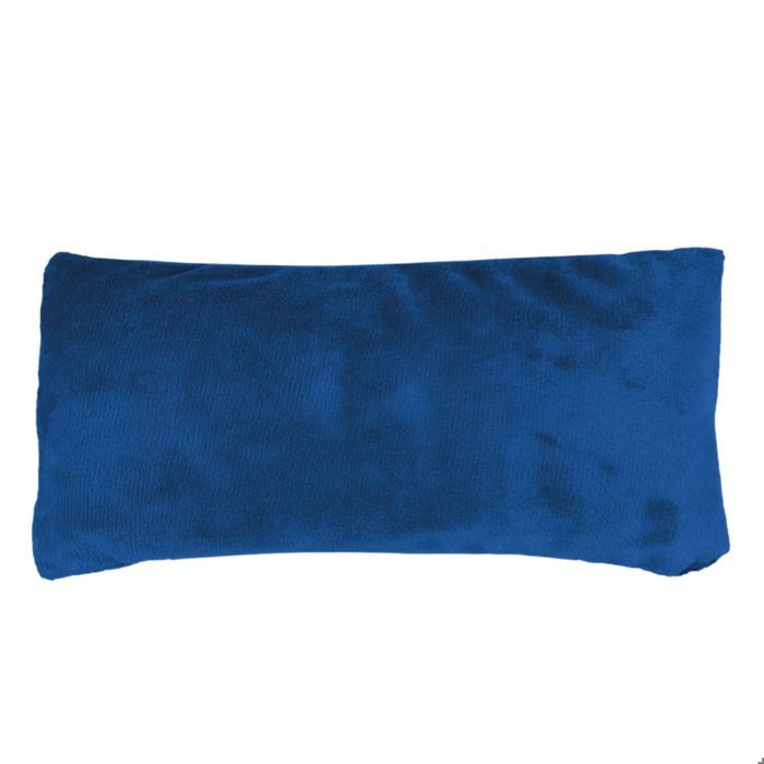 Bouillotte micro-ondes 10 x 22 cm déhoussable pour toutes parties du corps - Bleu