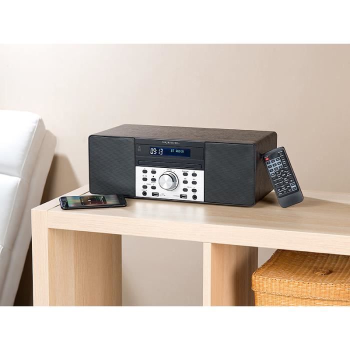 Radio numérique DAB+/FM & lecteur CD avec fonctions bluetooth et chargement USB DOR-600