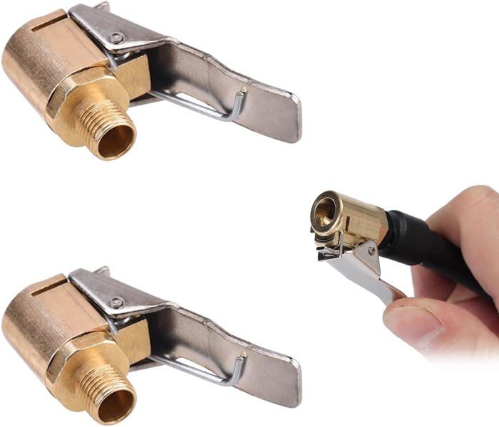 2 Pièces Embout gonflage Pneu Voiture,Embout Pompe Velo,Valve Pneu