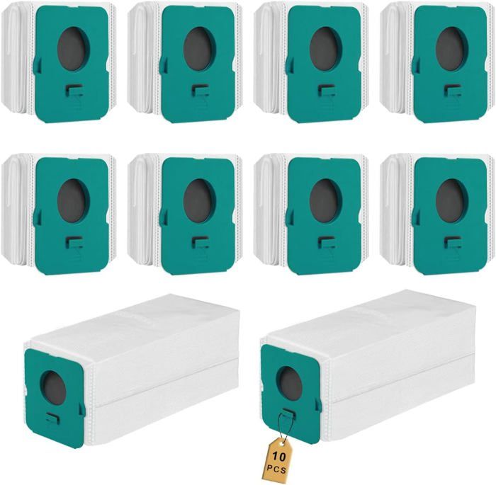 Lot De 10 Sacs à Poussière Pour Aspirateur Vexilar Pour Robot W11 - Sacs De Rechange En Tissu Non Tissé De Grande Capacité Pour Sols Propres - Facile à Installer