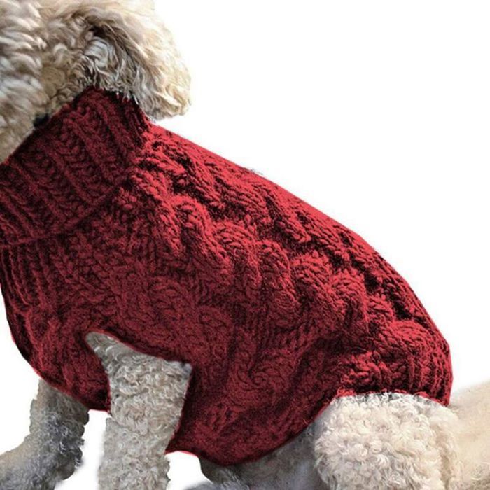 Meilleurs prix pour Manteau de pull pour chien manteau dhiver en laine à tricoter doux pour animaux de compagnie pour chiens