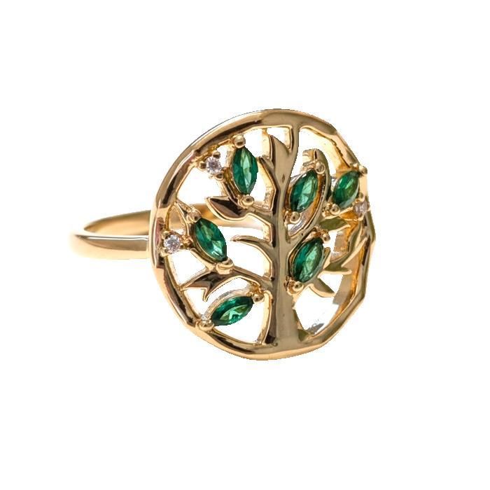 Bague LOUISA anneaux plaquée or - Mademoiselle Nuage