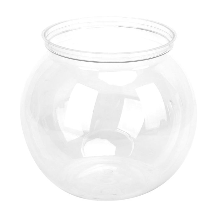 Meilleurs prix pour Mini aquarium en plastique Transparent bol de gallon résistant aux chocs pour bibliothèque de bureau -SALALIS