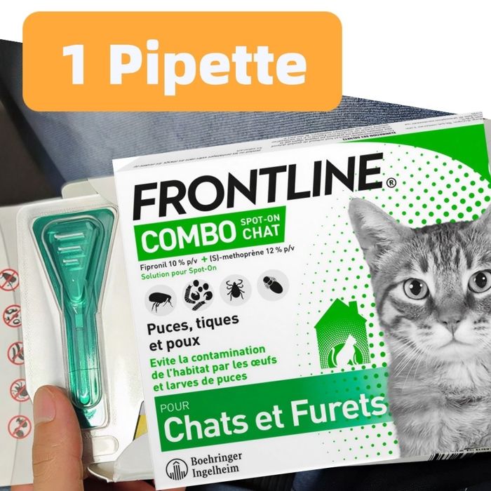 Comparer les prix de Frontline Combo Chat - Anti-puces et anti-tiques pour chat - 1 pipette （Pas de boite）