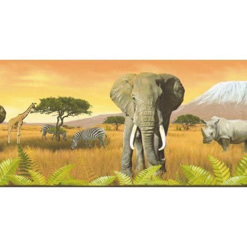 A.S. Création 6901-11 Frise murale, Afrique, Or…