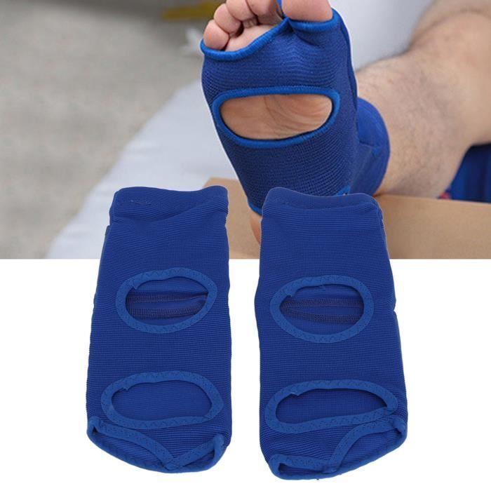SHO Protège-pieds de boxe bleu Protège-pieds de boxe 2 pièces unisexe ...