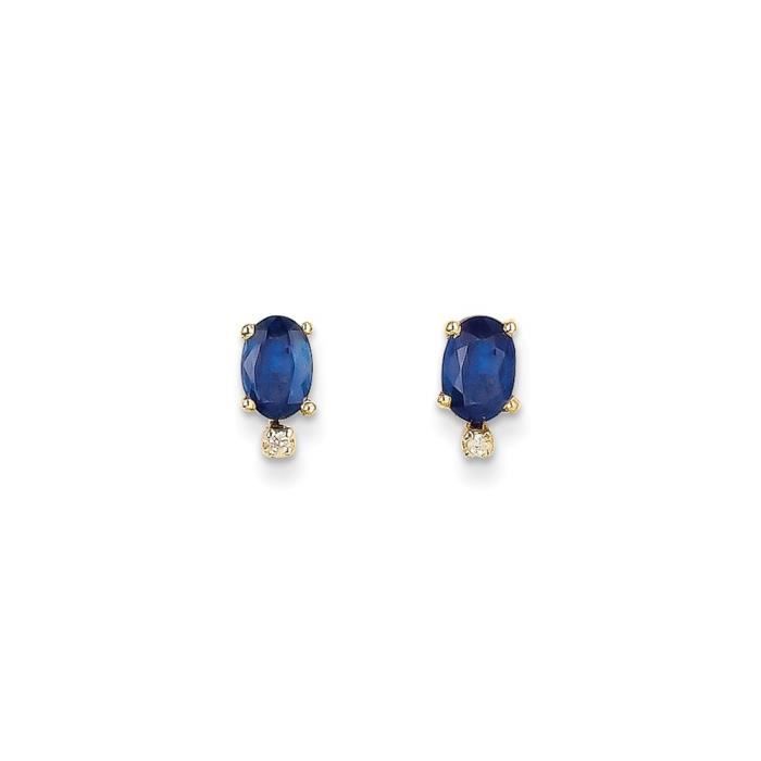 Saphir Bleu Gemme Dangle Boucles d/'oreilles 1.5/" 14k solide or blanc Leverbacks