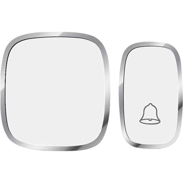 Sonnette sans Fil, Sonnette de Porte d'entrée étanche IP44, Sonnette ...