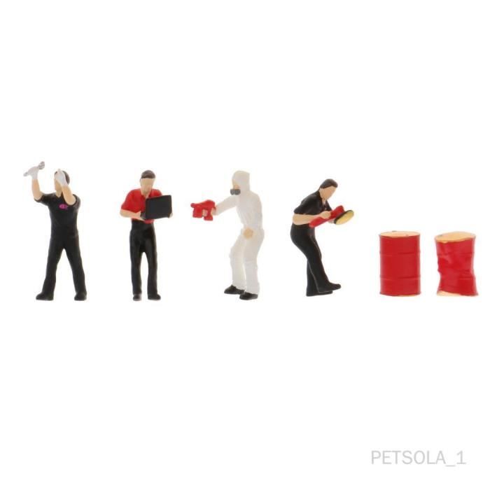 Miniature 1:32 Jauge 1 Échelle Peinte à La Main Plastique Assis Figures Architecture Modèle Train Accessoire Pour Paysage 50pcs - France