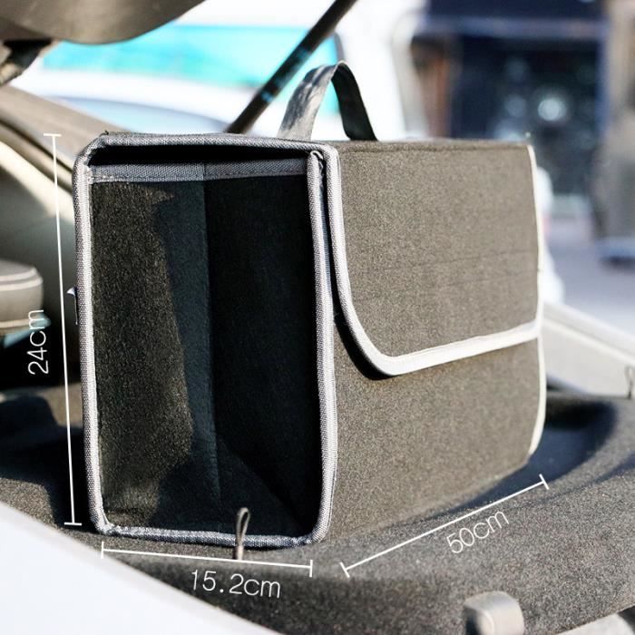 Organiseur De Coffre Pliable Pour SUV - Grand Rangement En Feutre Avec Poignée, Idéal Voyage Et Plein Air
