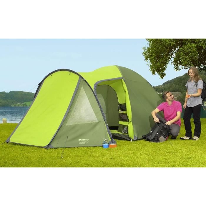 Tente Dome Easy Rock Plus Pour 4 Personnes, Tentes De Camping Et Randonnée, Toile De Tente De Camping Familiale