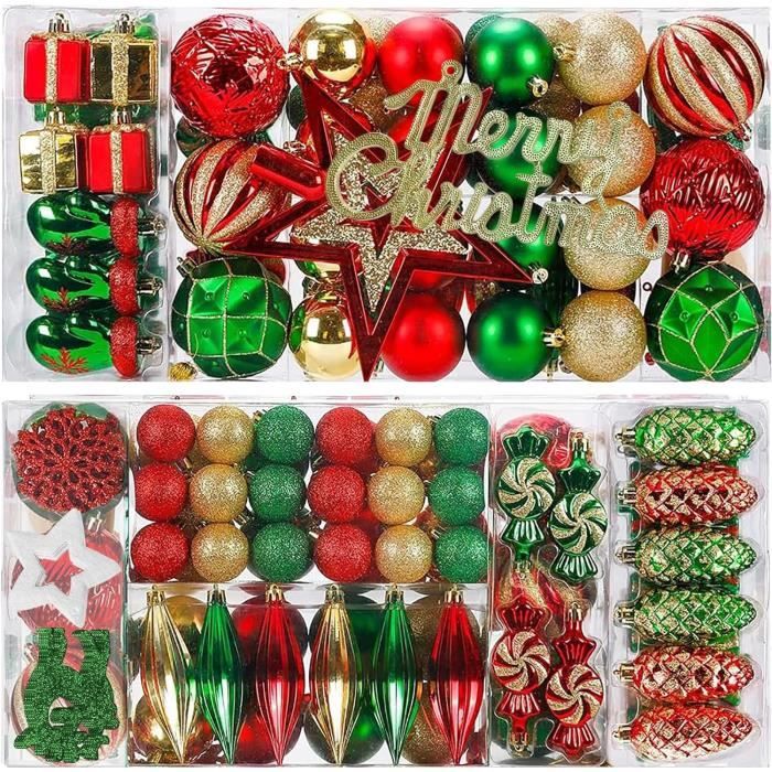 Boules De Noël Pour Sapin De Noël, Boules De Décoration De Noël, Kit De