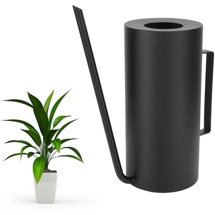 Arrosoir En Acier Inoxydable Noir 300ml Pour Plantes D'Intérieur