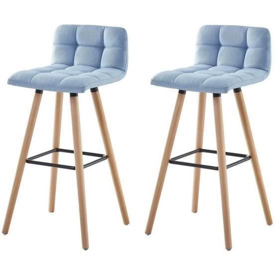 Chaise Haute De Bar Tissus Et Bois Achat Vente Pas Cher