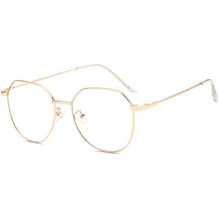 Monture de Lunette de Vue Métal Femme Homme Doré - Achat / Vente lunettes  de vue Monture de Lunette de Vue M Mixte Adulte - Cdiscoun