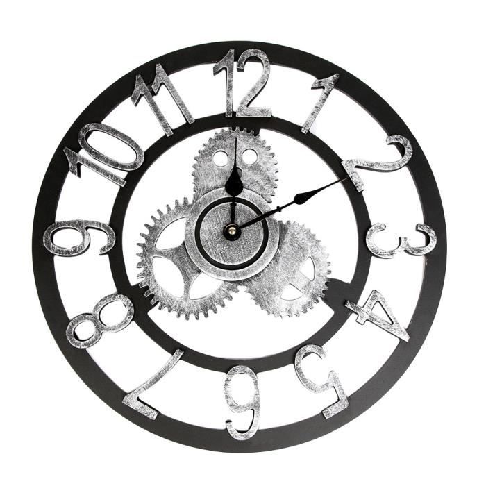 Horloge Murale Style Industriel - Station London Bridge - Métal - Neuve
