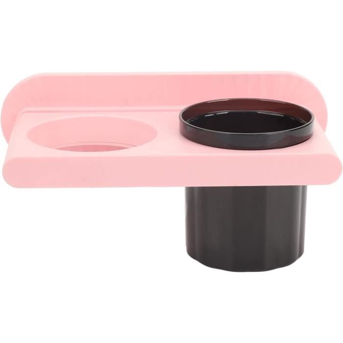 JABNOW Support Mural Pour Sèche-cheveux, Sans Perçage, Pour Sèche-cheveux Et Fer à Lisser, En Acier Inoxydable, Avec Crochets, Pour Salle De Bain, Barbier, Hôtel, 2 Types De Montage (argent