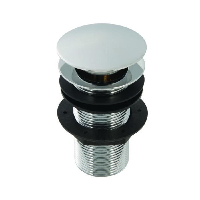Bonde Clic Clac En Laiton Chrome Sans Trop Plein 32 Mm 1 1 4