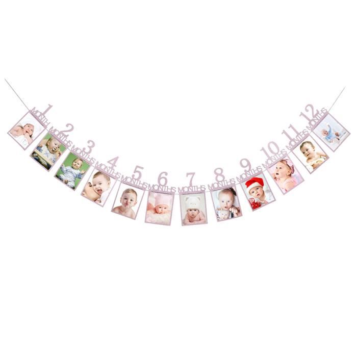 12 Mois Cadre Photo Banniere Premier Joyeux Anniversaire Decorations 1er Bebe Garcon Fille Mon 1 Un An Articles De Fete Or Rose Arge Achat Vente Livre Parution Pas Cher Cdiscount