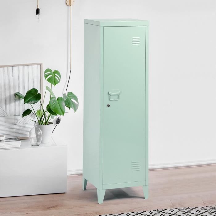 Vestiaire Metallique Verrouillable Avec 1 Portes Cabinet Metal