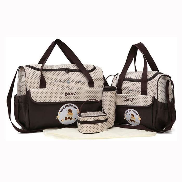 Ensemble économique de sacs à langer pour bébé - 5 pièces - Gris – Eco  Lifestyle