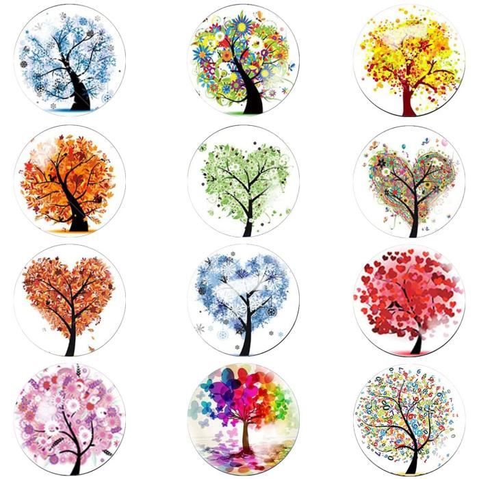 48 Aimants De Réfrigérateur Aimants De Réfrigérateur Mignons Pour Tableau Blanc Casier Aimants Colores Decor En Verre