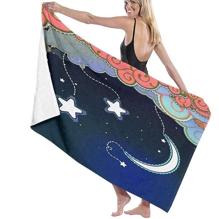 Serviette à langer sur la plage, séchage rapide et ultra légère, poncho