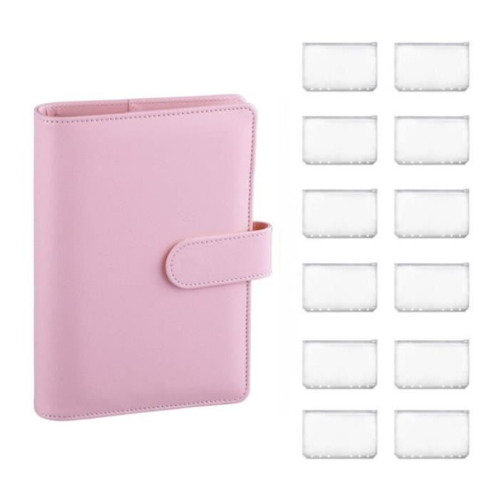 Carnet De Budget Personnalisé A6 En Cuir PU, Classeur à Feuilles Mobiles, Carnet De Mots De Passe Avec Verrou à Code