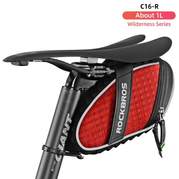 Sac arrière de vélo de route, coque rigide, sac de tige de selle en