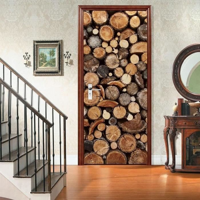 Autocollant Mural Pour Porte "Cordon De Scène" - Dimensions 88x200 Cm, Vinyle Mat, Déco Moderne