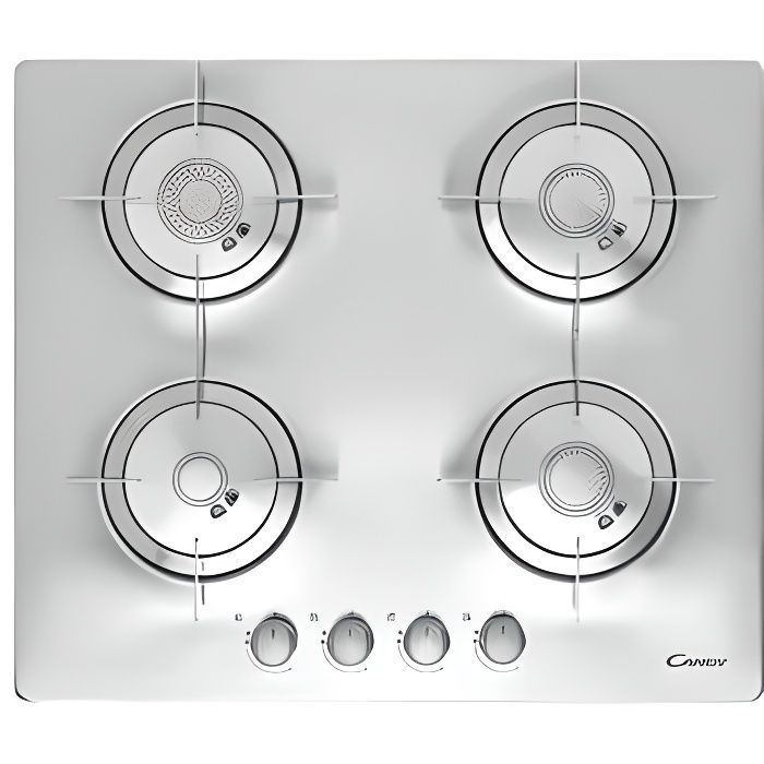 Candy Plaque De Cuisson Gaz 60cm 4 Feux Inox Cfx64 Achat
