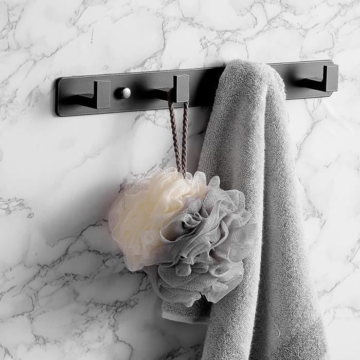 QMAHA Crochets Muraux Robustes, 5 Pièces Pateres En Métal