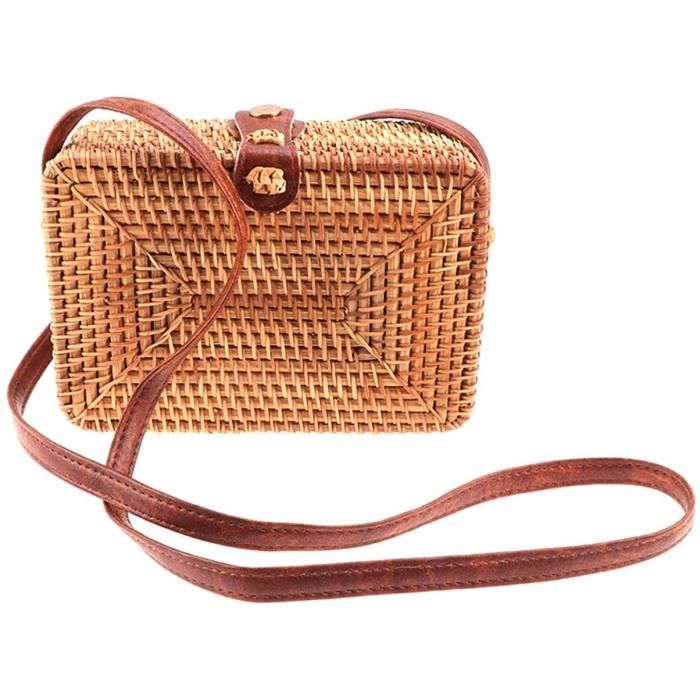 Sac paille carré new arrivals