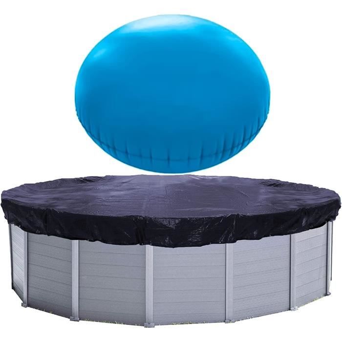 Angooni Coussin de piscine d'hiver XXL 120 x 240 cm | Coussin d'air pour piscine avec double couture pour couverture de piscine | Coussin de piscine pour l'hiver | Avec valve Boston