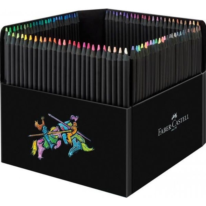 Crayons de couleur - Coloriage - Boîte de 100 crayons - Faber-Castell - Black édition