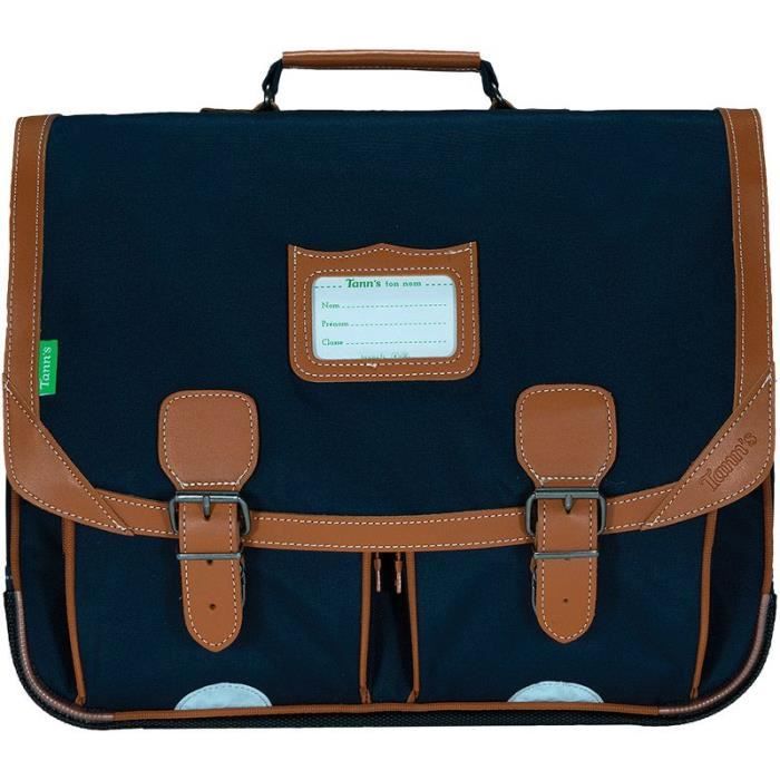 TANN S Cartable Les Signatures Camille Bleu Marine Bleu prune
