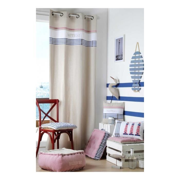 Get Wallpaper Rideau Ambiance Bord De Mer Lin 140 X 260 Cm Achat Vente For Android Free