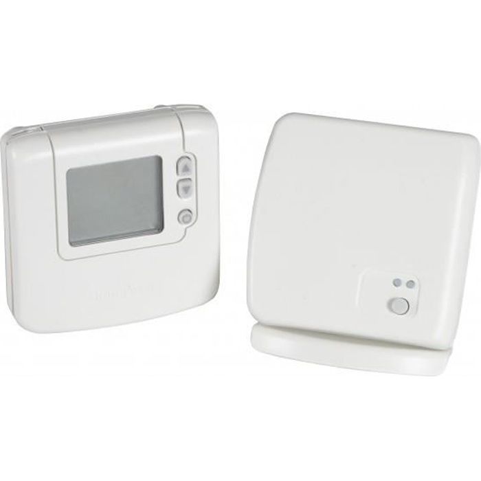 Thermostat d`ambiance sans fil digital non programmable DT92 avec boitier relais