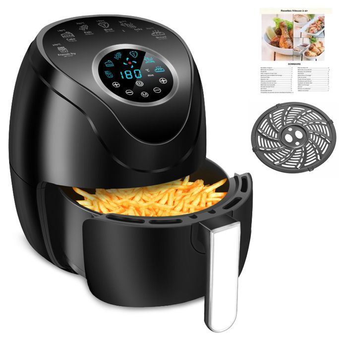 Friteuse à air chaud 7L - Friteuse sans huile 1500W avec Écran tactile