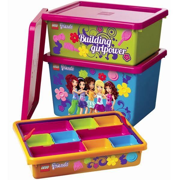 Boites De Rangement Lego Friends Vertes Achat Vente Accessoire