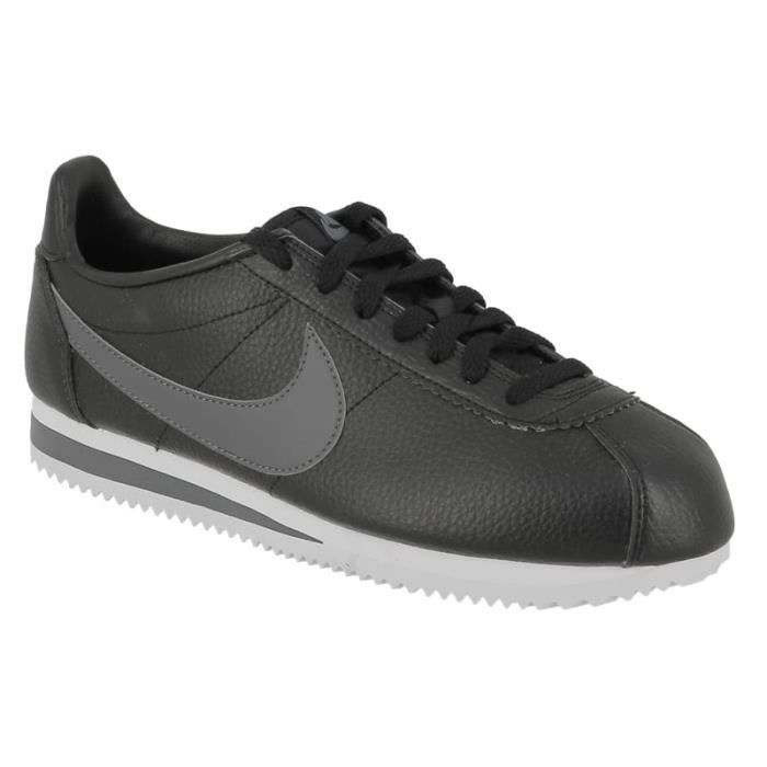 Nike cortez store noir cuir