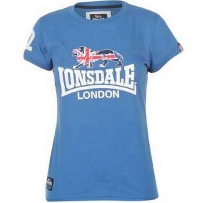 Tee-shirt Collector Lonsdale Bleu Femme Bleu - Cdiscount Prêt-à-Porter