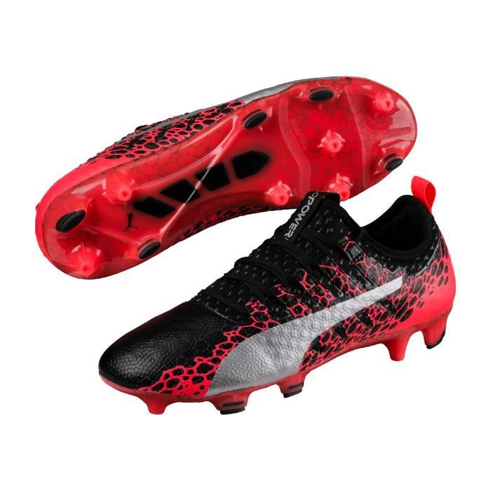 Chaussures football Puma evoPOWER Vigor 1 Graphic FG Rose- Noir - Cdiscount  Sport
