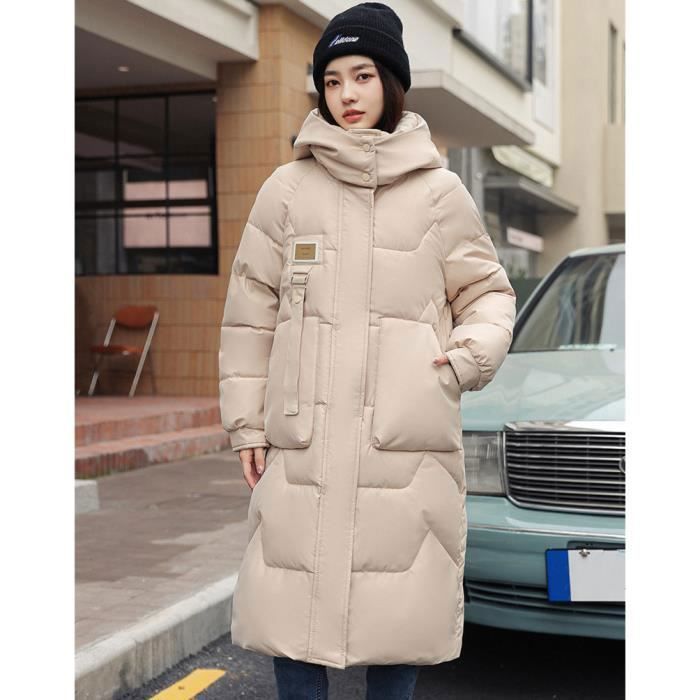 Doudoune top beige longue